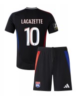 Olympique Lyonnais Alexandre Lacazette #10 Venkovní dres pro děti 2024-25 Krátký Rukáv (+ trenýrky)